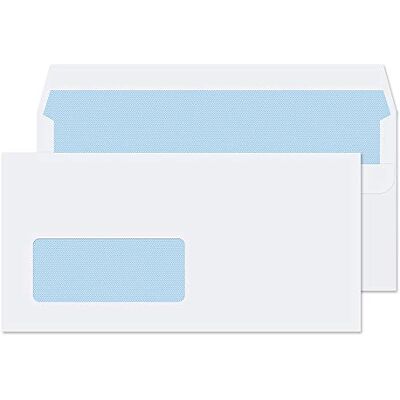 Blake Everyday sobres DL (11 x 22cm) 500 unidades 100 g/m² certifcado PEFC y sostenible sobres blancos autoadhesivos Low con ventana papelería para oficinas y manualidades model 7774 Blake Everyday sobres DL (11 x 22cm) 500 unidades 100 g/m² certifcado PEFC y sostenible sobres blancos autoadhesivos Low con ventana papelería para oficinas y manualidades model 7774