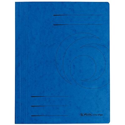 herlitz 10902922 – Carpeta para documentos (A4, grapado comercial y de agencia, surtido de colores, 25 unidades), color azul herlitz 10902922 – Carpeta para documentos (A4, grapado comercial y de agencia, surtido de colores, 25 unidades), color azul