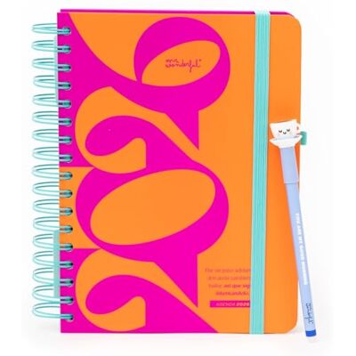 Mr. Wonderful Agenda Anual Wonder 2026 Vista Diaria + Bolígrafo Bobo Borrable Sigue intentándolo Mr. Wonderful Agenda Anual Wonder 2026 Vista Diaria + Bolígrafo Bobo Borrable Sigue intentándolo