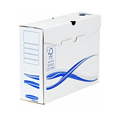 Bankers Box Fellowes, Caja de archivo definitivo, 100 mm, 25 unidades Bankers Box Fellowes, Caja de archivo definitivo, 100 mm, 25 unidades
