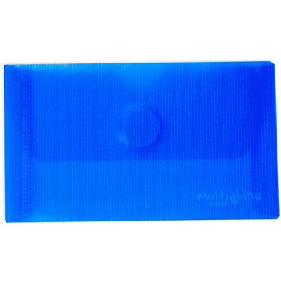 Grafoplas Pack 5 Sobres Plastico, Tamaño Tarjeta, Cierre Textil Adhesivo, Azul, Multiline, 10,5x6,2cm, Polipropileno Cristal Rayado Traslúcido, Perfecto para Tarjetas de Visita Grafoplas Pack 5 Sobres Plastico, Tamaño Tarjeta, Cierre Textil Adhesivo, Azul, Multiline, 10,5x6,2cm, Polipropileno Cristal Rayado Traslúcido, Perfecto para Tarjetas de Visita