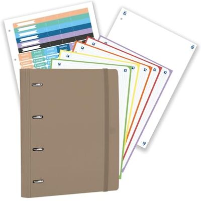 Oxford , Europeanbinder Polyfoam, Archivador de 4 anillas A4+, Forest 50% Reciclado, Incluye Recambio Cuadrícula 5X5, Pizarra Write&Erase y Pegatinas, Color Terra Oxford , Europeanbinder Polyfoam, Archivador de 4 anillas A4+, Forest 50% Reciclado, Incluye Recambio Cuadrícula 5X5, Pizarra Write&Erase y Pegatinas, Color Terra