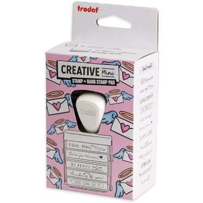Trodat Creative Mini Set Soul Mail Juego de 12 sellos creativos en inglés, incluye almohadilla de tinta en rosa, negro y verde, 30 x 5 mm Trodat Creative Mini Set Soul Mail Juego de 12 sellos creativos en inglés, incluye almohadilla de tinta en rosa, negro y verde, 30 x 5 mm