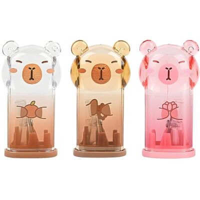 Daphilly Bonito juego de papelería Capybara, suministros escolares kawaii, incluye 3 sacapuntas Capybara, para suministros kawaii de oficina, escuela y hogar (3 piezas) Daphilly Bonito juego de papelería Capybara, suministros escolares kawaii, incluye 3 sacapuntas Capybara, para suministros kawaii de oficina, escuela y hogar (3 piezas)