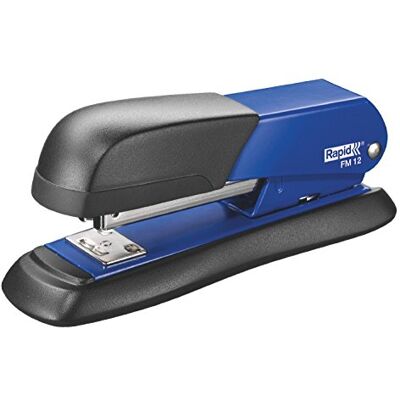Rapid Grapadora Metálica De Sobremesa FM12 Para Grapas Nº 24 Y Nº 26 (24/6 Y 26/6), Capacidad 25 Hojas, Yunque Ajustable Para Grapado Y Clavado, Base De Caucho Ergonómica, Color Azul Rapid Grapadora Metálica De Sobremesa FM12 Para Grapas Nº 24 Y Nº 26 (24/6 Y 26/6), Capacidad 25 Hojas, Yunque Ajustable Para Grapado Y Clavado, Base De Caucho Ergonómica, Color Azul