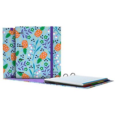 Grafoplas Grafoplás . Carpeta A4 Anillas Troqueladas, Recambio Hojas Cuadricula 5x5, Separadores, sobre Transparente, Lomo Curvo, Carpebook, Colección Elena Corredoira, Flower Grafoplas Grafoplás . Carpeta A4 Anillas Troqueladas, Recambio Hojas Cuadricula 5x5, Separadores, sobre Transparente, Lomo Curvo, Carpebook, Colección Elena Corredoira, Flower