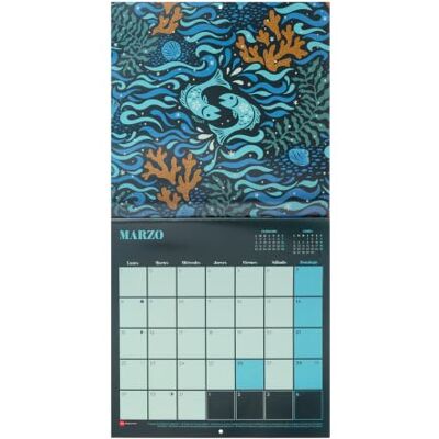 Miquelrius Calendario 2027 de Pared 30 x 30 cm, Astral Miquelrius Calendario 2027 de Pared 30 x 30 cm, Astral