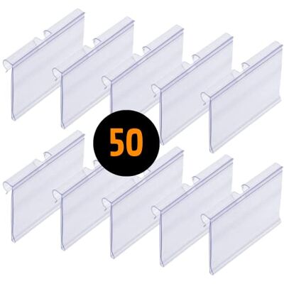 ABARNOM 50 Portaprecios para ganchos en T. Etiqueta de 39x65mm. Transparente. Soporte Etiquetas Transparentes, Carteles para Precios, Etiquetas para Precios, Porta precios Tienda, Porta Etiquetas ABARNOM 50 Portaprecios para ganchos en T. Etiqueta de 39x65mm. Transparente. Soporte Etiquetas Transparentes, Carteles para Precios, Etiquetas para Precios, Porta precios Tienda, Porta Etiquetas