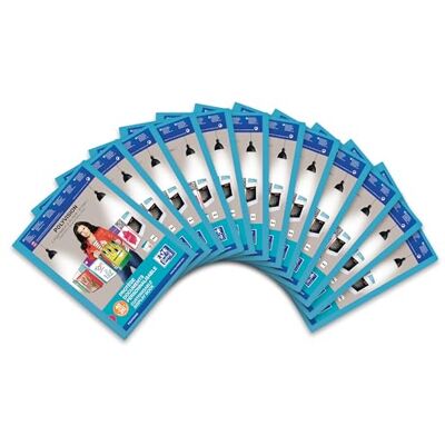 Oxford Elba 054034BL Carpeta transparente (individualizable, 20 fundas, 12 unidades), color azul Oxford Elba 054034BL Carpeta transparente (individualizable, 20 fundas, 12 unidades), color azul