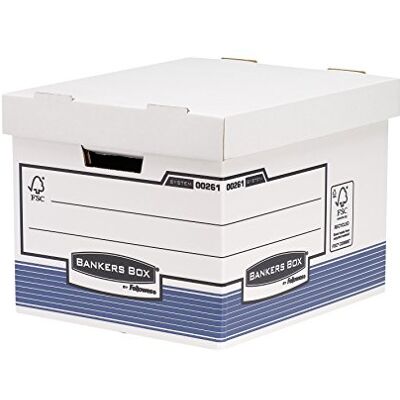 Bankers Box System Contenedor de archivos automático, A4, azul Bankers Box System Contenedor de archivos automático, A4, azul