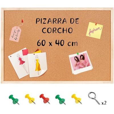 Creative 60 x 40 cm (+-2cm) Grande Tablero de Corcho Pizarra Creative 60 x 40 cm (+-2cm) Grande Tablero de Corcho Pizarra