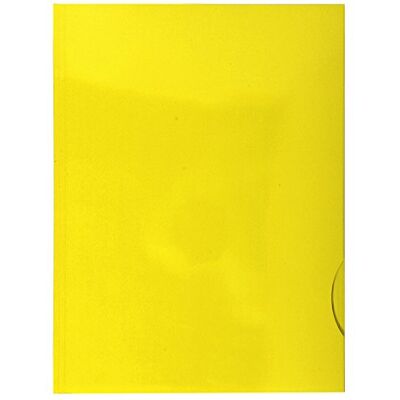 Exacompta Chromolux Lote de 20 carpetas de presentación (250 g, 2 solapas y ranuras para tarjetas de visita, color amarillo Exacompta Chromolux Lote de 20 carpetas de presentación (250 g, 2 solapas y ranuras para tarjetas de visita, color amarillo