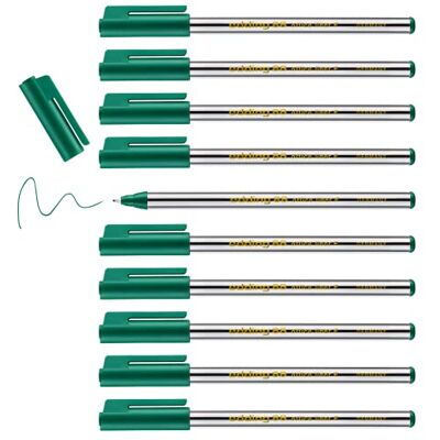 Edding 88 rotulador de punta fina verde 10 rotuladores punta redonda de 0,6 mm para escribir, subrayar y dibujar con precisión en la oficina, en casa y en la escuela Edding 88 rotulador de punta fina verde 10 rotuladores punta redonda de 0,6 mm para escribir, subrayar y dibujar con precisión en la oficina, en casa y en la escuela