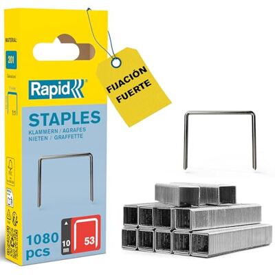 Rapid 1080 Grapas Finas n.53/12, Acero Galvanizado, para Tapicería Rapid 1080 Grapas Finas n.53/12, Acero Galvanizado, para Tapicería