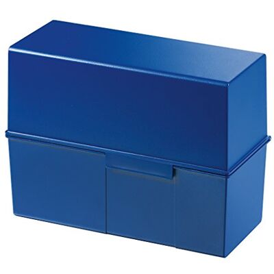 HAN 1x caja archivadora azul para tarjetas DIN A5 500 tarjetas 228x102x171 Fabricado en Alemania, DIN A5, 228x102x171 mm, aprendizaje de vocabulario, caja de tarjetas didácticas, caja de vocabulario HAN 1x caja archivadora azul para tarjetas DIN A5 500 tarjetas 228x102x171 Fabricado en Alemania, DIN A5, 228x102x171 mm, aprendizaje de vocabulario, caja de tarjetas didácticas, caja de vocabulario