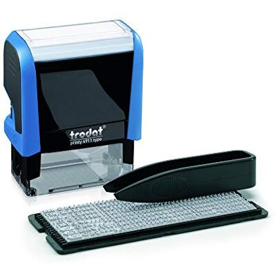Trodat Printy 4911 Typomatic – Sello de Autocomposición Autoentintable – Tinta Azul Trodat Printy 4911 Typomatic – Sello de Autocomposición Autoentintable – Tinta Azul