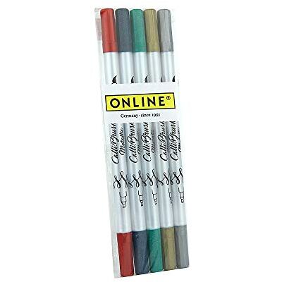 Online CalliBrush Rotuladores Metálicos Doble Punta Pack 5 Rotuladores en Colores Variados Online CalliBrush Rotuladores Metálicos Doble Punta Pack 5 Rotuladores en Colores Variados