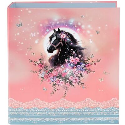 Goldbuch Luna, Archivador de 28,5 x 32 x 8 cm, cubierta de impresión artística, grapadora con mecanismo de palanca de metal, diseño de caballo, carpeta de archivos, carpeta para niños y niñas Goldbuch Luna, Archivador de 28,5 x 32 x 8 cm, cubierta de impresión artística, grapadora con mecanismo de palanca de metal, diseño de caballo, carpeta de archivos, carpeta para niños y niñas