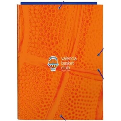 Safta - Valencia Basket Carpeta Folio con 3 Solapas, Color Azul/Naranja, 260x25x335 mm (512084068) Safta - Valencia Basket Carpeta Folio con 3 Solapas, Color Azul/Naranja, 260x25x335 mm (512084068)