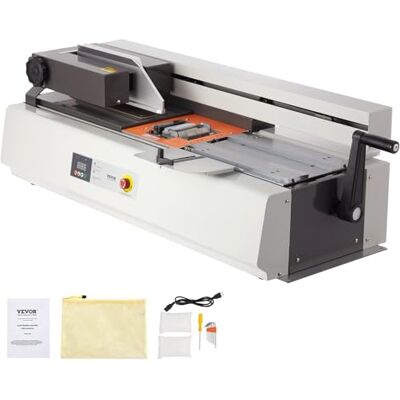 VEVOR Máquina de Encuadernación Térmica Máquina Encuadernadora con capacidad de 400 Hojas Encuadernadora de Libros Térmica Grosor de Encuadernación de 40 mm, Documento A3 (borde corto), A4, A5 VEVOR Máquina de Encuadernación Térmica Máquina Encuadernadora con capacidad de 400 Hojas Encuadernadora de Libros Térmica Grosor de Encuadernación de 40 mm, Documento A3 (borde corto), A4, A5