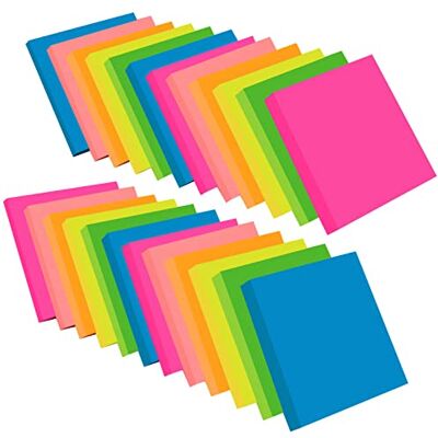 ZCZN Notas Adhesivas, Pack de 24 Blocs de Notas, Sticky Notes 76 x 76 mm, 100 Hojas por Bloc, Total de 2400 PCS, 6 Colores ZCZN Notas Adhesivas, Pack de 24 Blocs de Notas, Sticky Notes 76 x 76 mm, 100 Hojas por Bloc, Total de 2400 PCS, 6 Colores