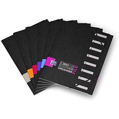 Oxford carpeta Organiser A4 8 compartimentos colores aleatorios Oxford carpeta Organiser A4 8 compartimentos colores aleatorios