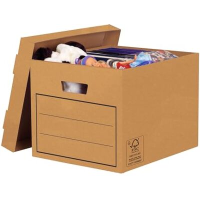 Bankers Box , Caja de almacenamiento, marrón, pack de 10 unidades Bankers Box , Caja de almacenamiento, marrón, pack de 10 unidades