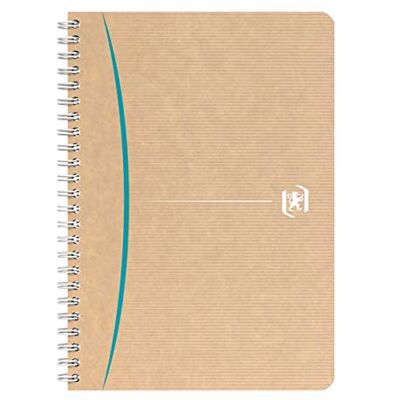 Oxford Touareg Cuaderno A5, pequeños azulejos, 5 mm, 180 páginas, papel reciclado, encuadernación en espiral, manta kraft, color aleatorio Oxford Touareg Cuaderno A5, pequeños azulejos, 5 mm, 180 páginas, papel reciclado, encuadernación en espiral, manta kraft, color aleatorio