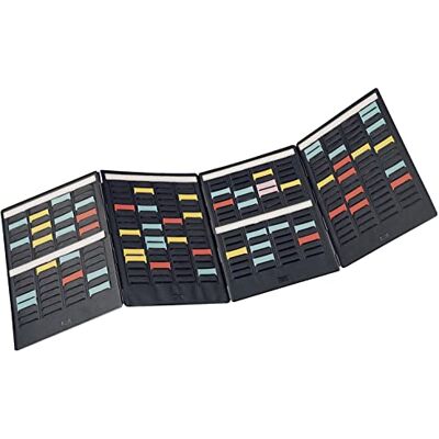 Nobo Kit Planificador Pequeño para Tarjetas T, Portátil, 17 Columnas y 272 Ranuras de Tamaño 1,5, Incluye Tarjetas T en Diferentes Colores, Nobo Kit Planificador Pequeño para Tarjetas T, Portátil, 17 Columnas y 272 Ranuras de Tamaño 1,5, Incluye Tarjetas T en Diferentes Colores,
