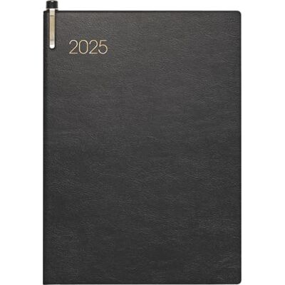 BRUNNEN Agenda de bolsillo modelo 731 (2025), Planificador Semanal, 2 páginas = 1 semana, A6, 176 páginas, tapa suave, color negro BRUNNEN Agenda de bolsillo modelo 731 (2025), Planificador Semanal, 2 páginas = 1 semana, A6, 176 páginas, tapa suave, color negro