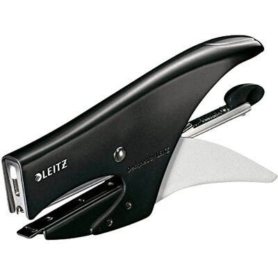 Leitz Alicates de grapado, capacidad de 15 hojas, cuerpo de metal ergonómico, incluye grapas, gama WOW, negro Leitz Alicates de grapado, capacidad de 15 hojas, cuerpo de metal ergonómico, incluye grapas, gama WOW, negro