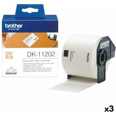 Brother Sistemas de Etiquetado marca modelo Etiquetas para Impresora DK-11202 Negro/Blanco 62 x 100 mm (3 Unidades) Brother Sistemas de Etiquetado marca modelo Etiquetas para Impresora DK-11202 Negro/Blanco 62 x 100 mm (3 Unidades)