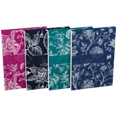 Oxford Romance Lote de 10 bloques de notas (6 mm, 160 páginas, grapadas, tapa para tarjetas, colores surtidos Oxford Romance Lote de 10 bloques de notas (6 mm, 160 páginas, grapadas, tapa para tarjetas, colores surtidos