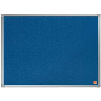 Nobo Tablero de Anuncios de Fieltro, 600 x 450 mm, Marco de Aluminio, Fijado a la Pared con Montaje en las Esquinas, Gama Essence, Gama Essence, Azul, Nobo Tablero de Anuncios de Fieltro, 600 x 450 mm, Marco de Aluminio, Fijado a la Pared con Montaje en las Esquinas, Gama Essence, Gama Essence, Azul,