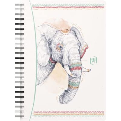 Oxford Boho Spirit Cuaderno A5 alineado 120 páginas 90g elefante Pack de 5 Oxford Boho Spirit Cuaderno A5 alineado 120 páginas 90g elefante Pack de 5