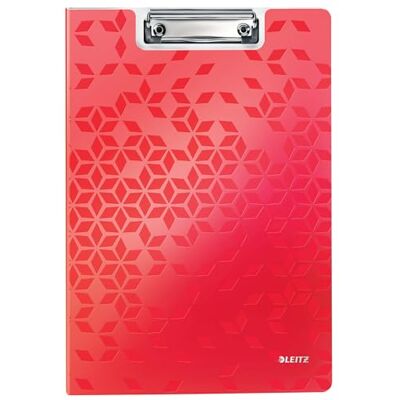 Leitz Portapapeles con tapa A4 WOW, Poliestireno ligero, Portapapeles cubierto duradero, Rojo, Leitz Portapapeles con tapa A4 WOW, Poliestireno ligero, Portapapeles cubierto duradero, Rojo,