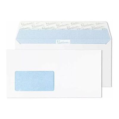 Blake Everyday sobres DL (11 x 22cm) 500 unidades 120 g/m² certifcado FSC y sostenible sobres blancos con tira autoadhesiva con ventana para papelería y manualidades modelo Blake Everyday sobres DL (11 x 22cm) 500 unidades 120 g/m² certifcado FSC y sostenible sobres blancos con tira autoadhesiva con ventana para papelería y manualidades modelo