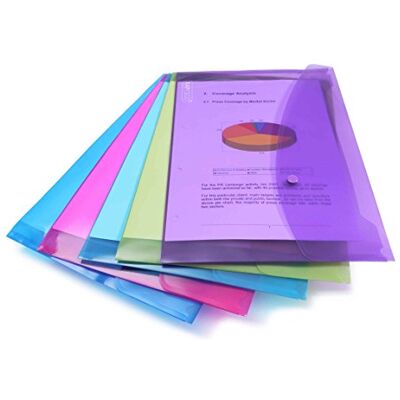 Rapesco ECO Carpeta Sobre Portafolios con Broche, A4+, 5 Unidades Rapesco ECO Carpeta Sobre Portafolios con Broche, A4+, 5 Unidades