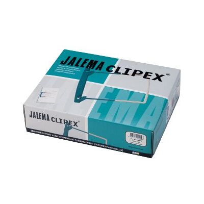 Djois Jalema Clipex Clip para encuadernación, PVC y polivinilo para archivar durante mucho tiempo, paquete de 100, color verde Djois Jalema Clipex Clip para encuadernación, PVC y polivinilo para archivar durante mucho tiempo, paquete de 100, color verde