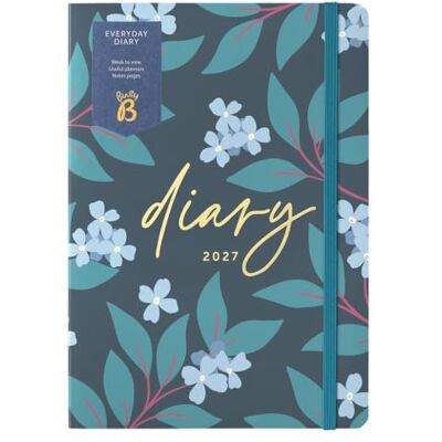 Busy B Agenda semanal A5 2027, floral, notas y cierre elástico La agenda semanal A5 con diseño floral ofrece un diseño de vista semanal, páginas de notas y cierre elástico. Busy B Agenda semanal A5 2027, floral, notas y cierre elástico La agenda semanal A5 con diseño floral ofrece un diseño de vista semanal, páginas de notas y cierre elástico.
