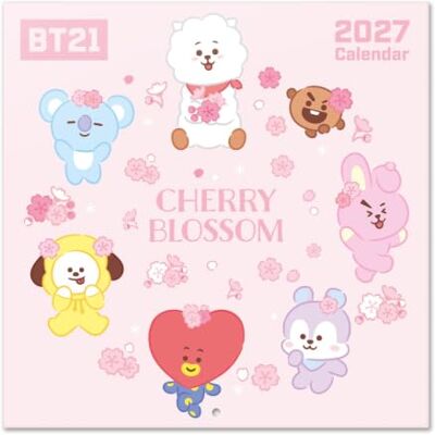 Grupo Erik BT21 Calendario 2027 Pared Almanaque 2027 30x30cm Grupo Erik BT21 Calendario 2027 Pared Almanaque 2027 30x30cm