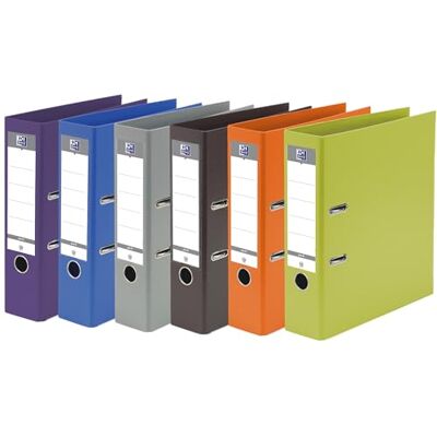 Oxford Archivador con palanca A4XL (20 unidades, 80 mm, 2 anillas en D, cubierta de polietileno rellenado, varios colores Oxford Archivador con palanca A4XL (20 unidades, 80 mm, 2 anillas en D, cubierta de polietileno rellenado, varios colores