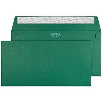 Blake Colour sobres verde oscuro DL+ (11.4 x 22.9cm) 500 unidades 120 g/m² certifcado FSC y sostenible tira autoadhesiva sobres para invitaciones y manualidades modelo Blake Colour sobres verde oscuro DL+ (11.4 x 22.9cm) 500 unidades 120 g/m² certifcado FSC y sostenible tira autoadhesiva sobres para invitaciones y manualidades modelo