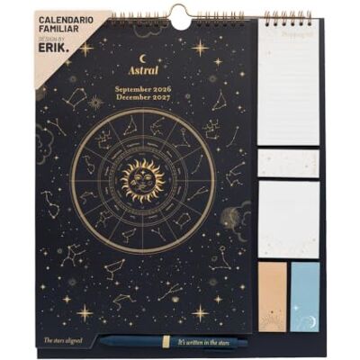 Grupo Erik Planificador Mensual 2026 Familiar Astral Calendario 2026 pared Grupo Erik Planificador Mensual 2026 Familiar Astral Calendario 2026 pared