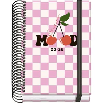 DOHE Agenda Escolar 2025 2026 Día Página, Tamaño A6 (12x17 cm), Español e Inglés, Septiembre a Junio, Cierre de Espiral y Goma, Tapa Dura, 4 Páginas de Pegatinas PRIME Cherry DOHE Agenda Escolar 2025 2026 Día Página, Tamaño A6 (12x17 cm), Español e Inglés, Septiembre a Junio, Cierre de Espiral y Goma, Tapa Dura, 4 Páginas de Pegatinas PRIME Cherry