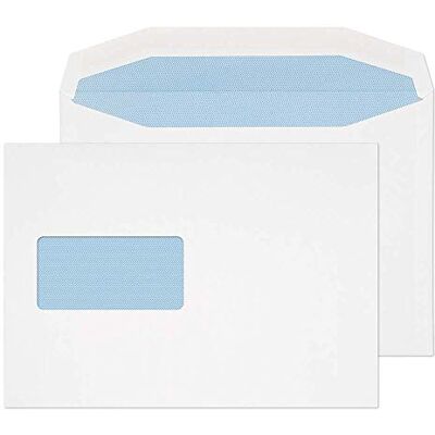 Blake Everyday sobres C5 (16.2 x 22.9cm) 500 unidades 110 g/m² certifcado PEFC y sostenible sobres blancos con goma con ventana papelería para oficinas y manualidades modelo Blake Everyday sobres C5 (16.2 x 22.9cm) 500 unidades 110 g/m² certifcado PEFC y sostenible sobres blancos con goma con ventana papelería para oficinas y manualidades modelo