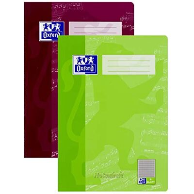 Oxford libro de la escuela música, A4, 8 hojas, 90 g/m² Papel Óptica, 15-pack surtidos Oxford libro de la escuela música, A4, 8 hojas, 90 g/m² Papel Óptica, 15-pack surtidos