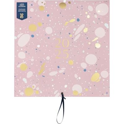 Busy B Calendario Familiar de Pared Grande 2025 Diseño Spray Rosa Calendario mensual 2025 para familias atareadas con 5 columnas y bolsillos de almacenamiento y pegatinas de colores Busy B Calendario Familiar de Pared Grande 2025 Diseño Spray Rosa Calendario mensual 2025 para familias atareadas con 5 columnas y bolsillos de almacenamiento y pegatinas de colores