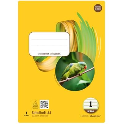 Staufen Style Cuaderno 5 cuadernos, 32 hojas cada uno, DIN A4, pautado 1 (5/5/5 mm rayado), papel 80 g/m Staufen Style Cuaderno 5 cuadernos, 32 hojas cada uno, DIN A4, pautado 1 (5/5/5 mm rayado), papel 80 g/m