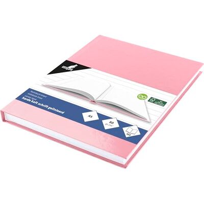Kangaro Cuaderno escolar A5 Line Hard Cover rosa pastel, 80 hojas, 80 gramos Kangaro Cuaderno escolar A5 Line Hard Cover rosa pastel, 80 hojas, 80 gramos